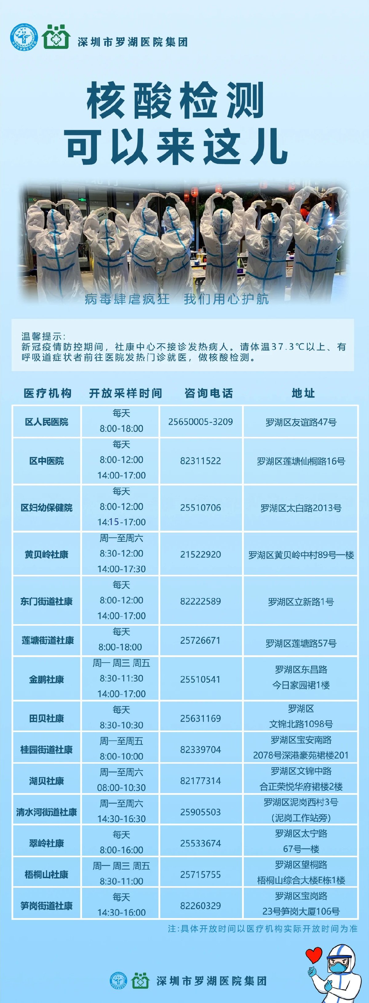 深圳罗湖区社康中心