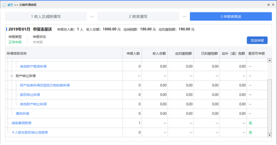 申报表报送