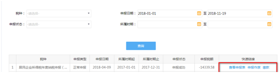 查看申报表