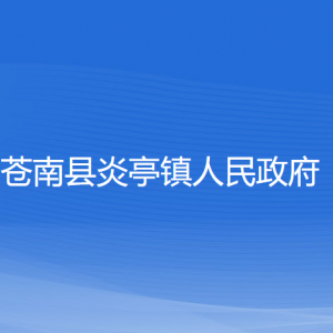 苍南县炎亭镇政府各部门负责人和联系电话