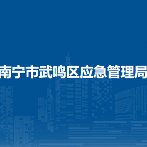 南宁市武鸣区应急管理局各部门负责人及联系电话