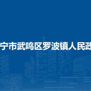 南宁市武鸣区罗波镇人民政府各部门负责人和联系电话