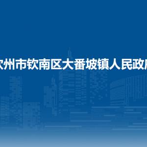 钦州市钦南区大番坡镇政府各部门负责人和联系电话