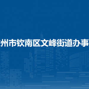 钦州市钦南区文峰街道办事处各部门负责人和联系电话