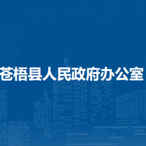 苍梧县人民政府办公室各部门负责人和联系电话