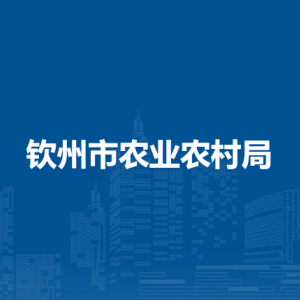 钦州市农业农村局各部门负责人和联系电话