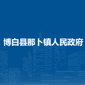 博白县那卜镇政府各部门负责人和联系电话