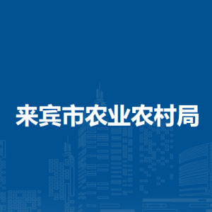 来宾市农业农村局各部门负责人和联系电话