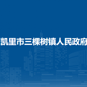 凯里市三棵树镇政府各部门负责人及联系电话