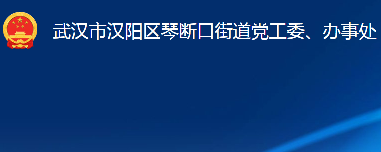 武汉市汉阳区琴断口街道党工委、办事处