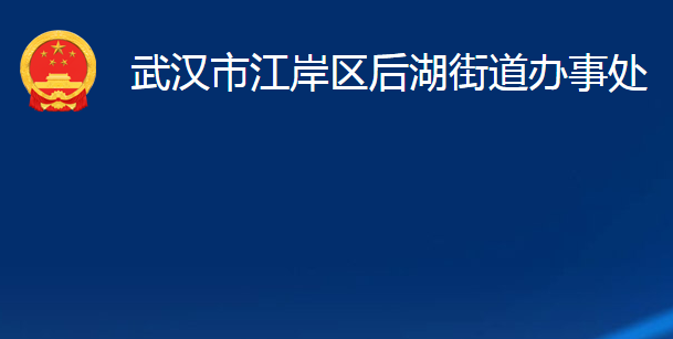 武汉市江岸区后湖街道办事处