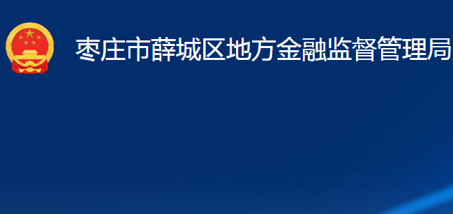 枣庄市薛城区地方金融监督管理局