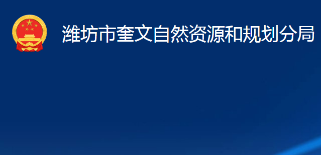 潍坊市奎文自然资源和规划分局