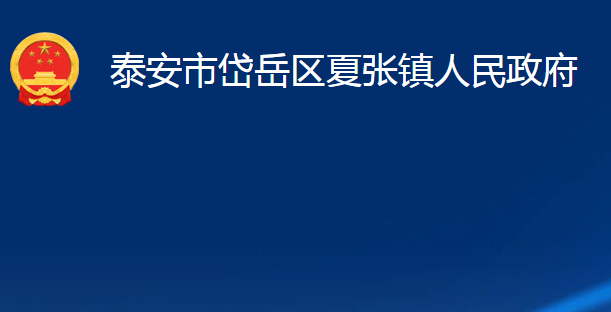 泰安市岱岳区夏张镇人民政府