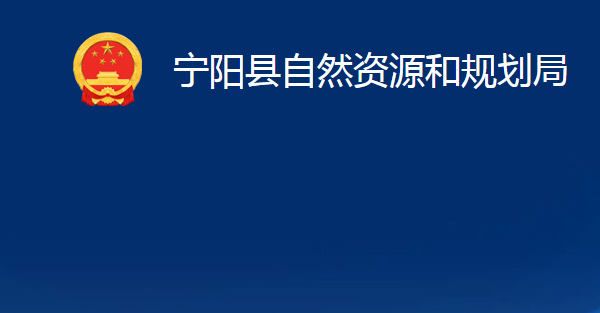 宁阳县自然资源和规划局