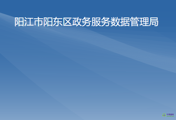 阳江市阳东区政务服务数据管理局