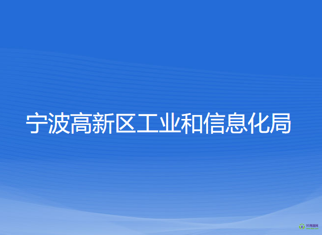 宁波高新区工业和信息化局