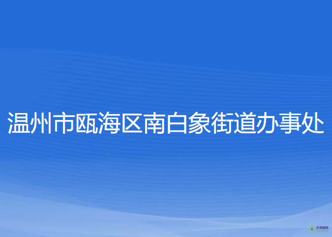 温州市瓯海区南白象街道办事处