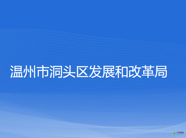 温州市洞头区发展和改革局