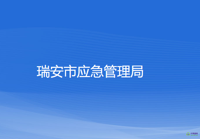 瑞安市应急管理局