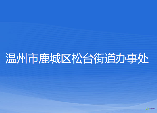 温州市鹿城区松台街道办事处