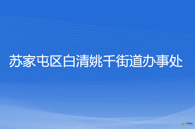 沈阳市苏家屯区白清姚千街道办事处