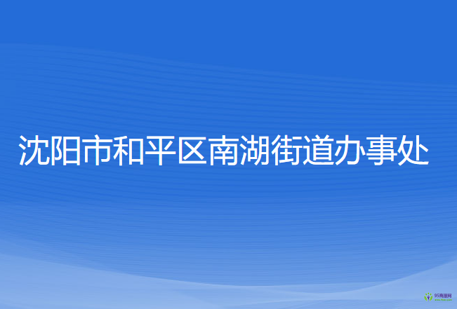 沈阳市和平区南湖街道办事处