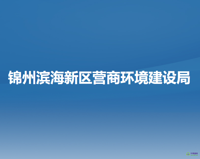 锦州滨海新区（锦州经济技术开发区）营商环境建设局