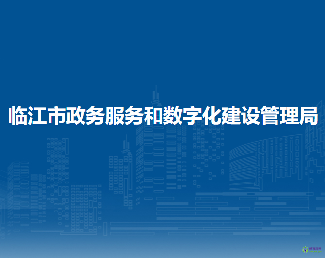 临江市政务服务和数字化建设管理局