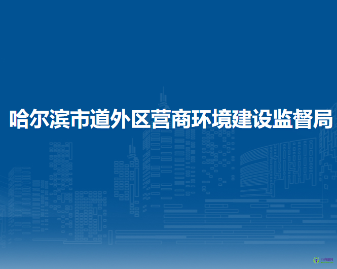 哈尔滨市道外区营商环境建设监督局