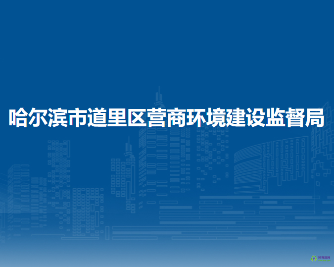 哈尔滨市道里区营商环境建设监督局