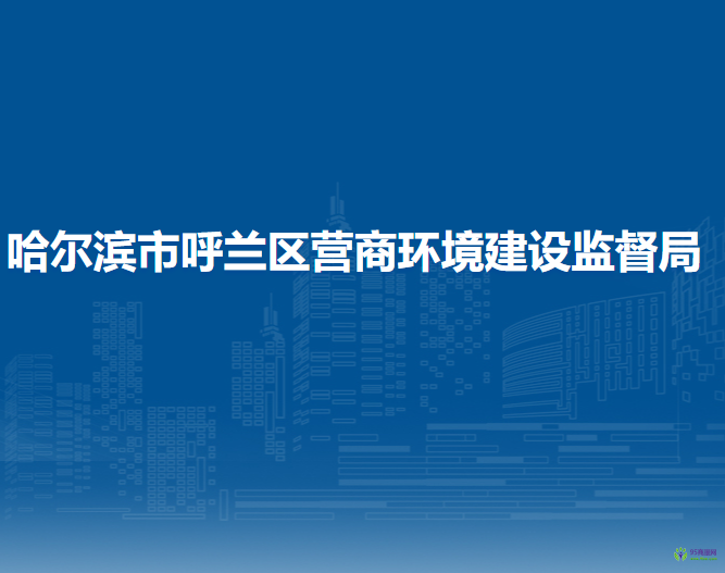 哈尔滨市呼兰区营商环境建设监督局