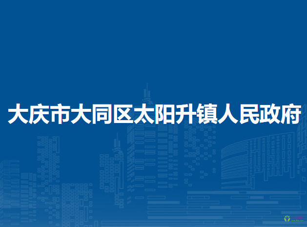 大庆市大同区太阳升镇人民政府