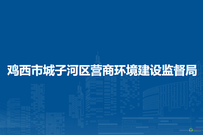 鸡西市城子河区营商环境建设监督局