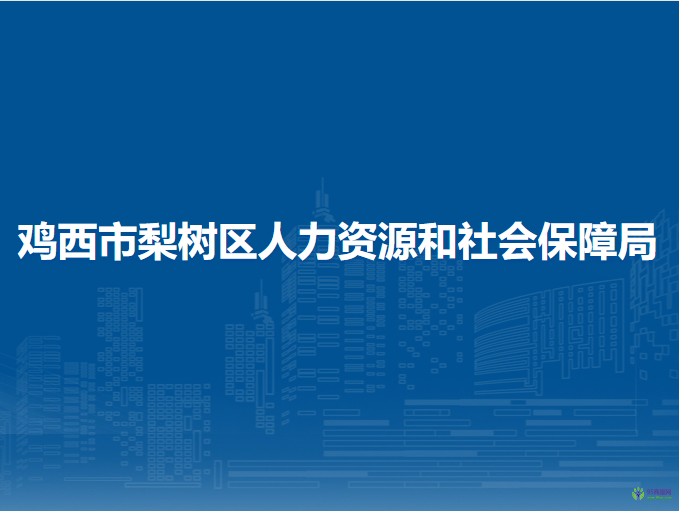 鸡西市梨树区人力资源和社会保障局