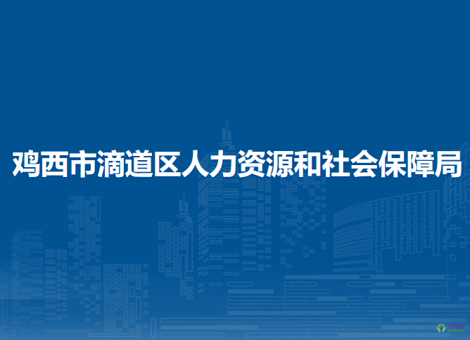 鸡西市滴道区人力资源和社会保障局