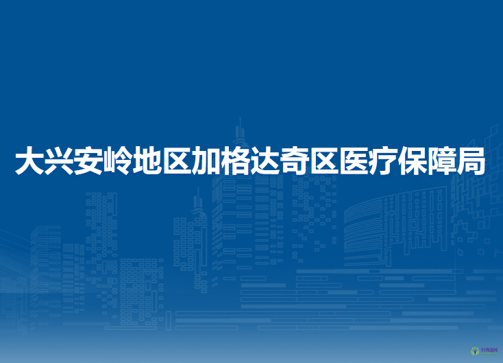 大兴安岭地区加格达奇区医疗保障局