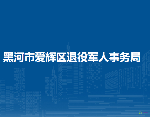 黑河市爱辉区退役军人事务局