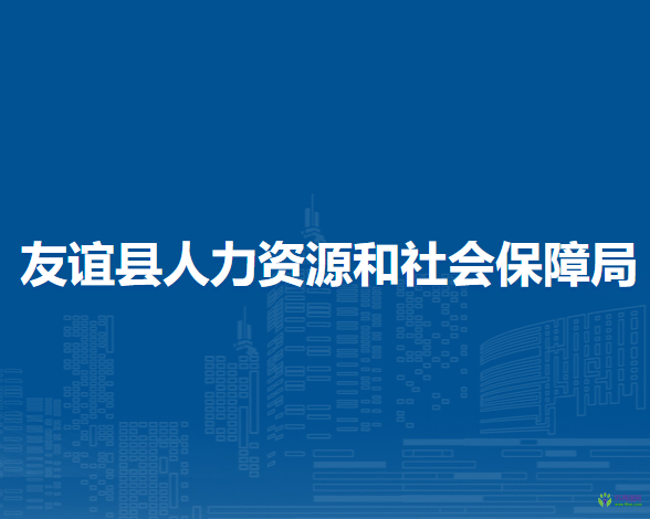 友谊县人力资源和社会保障局