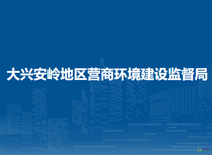 大兴安岭地区营商环境建设监督局