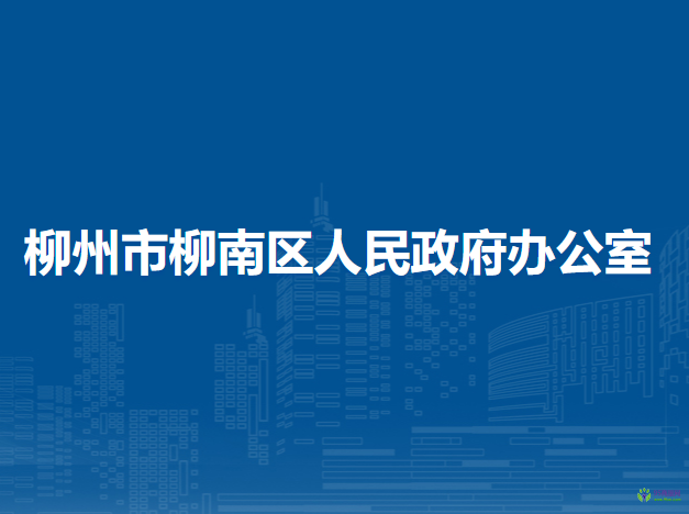 柳州市柳南区人民政府办公室