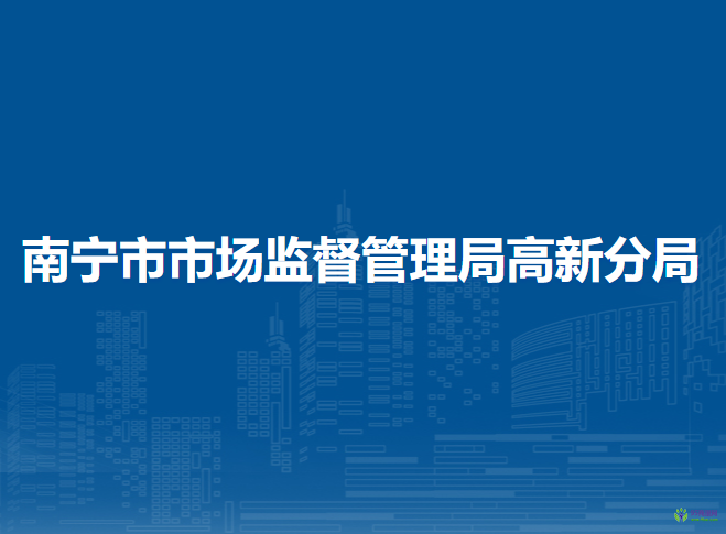 南宁市市场监督管理局高新分局