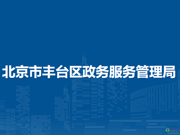 北京市丰台区政务服务管理局